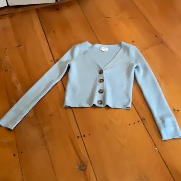 LPA RIBBED CROPPED CARDIGAN - Picture 5 of 13